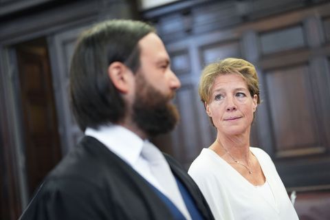 Christina Block soll die Entführung ihrer eigenen Kinder beauftragt haben. Foto: Marcus Brandt/Pool dpa/dpa