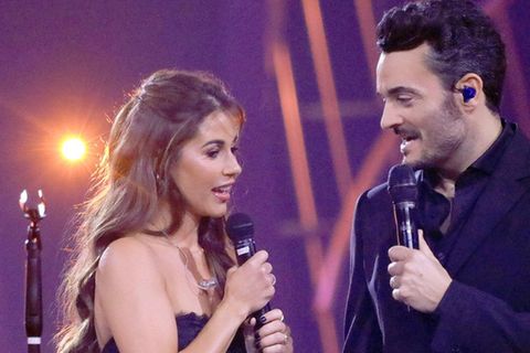 Sarah Engels war schon öfter zu Gast in der "Giovanni Zarrella Show" - hier bei ihrem Auftritt mit dem Gastgeber im Jahr 2024.