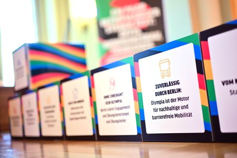 Bürgercharta für Olympia in Berlin Foto: Sebastian Christoph Gollnow/dpa