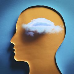 Eine Wolke im Kopf (Symbolbild Quiz)