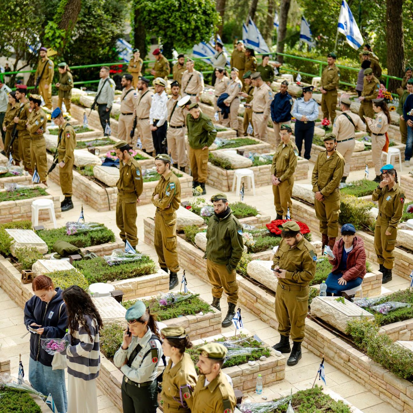 Israelis gedenken der gefallenen Soldaten