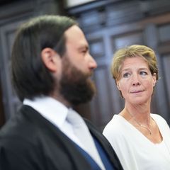 Christina Block soll die Entführung ihrer eigenen Kinder beauftragt haben. Foto: Marcus Brandt/Pool dpa/dpa