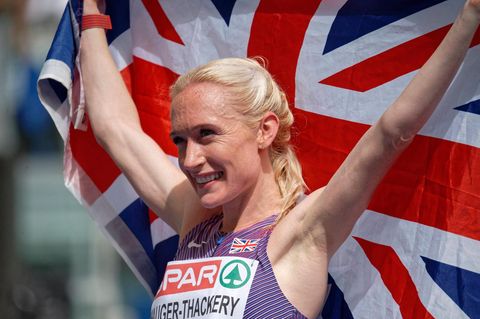 Marathon-Läuferin Calli Hauger-Thackery bei der Leichtathletik-Europameisterschaft in Rom 2024