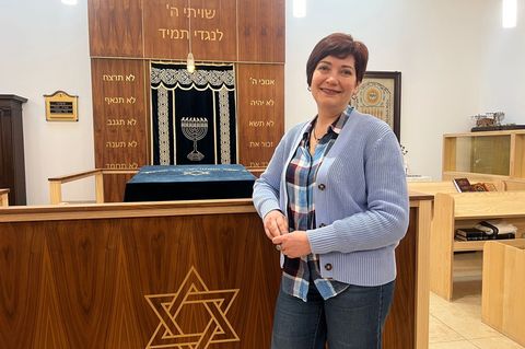 "Trotz der Schutzmaßnahmen sind wir offen", sagt Rimma Fil, Geschäftsführerin des Landesverbands Jüdischer Gemeinden Sachsen-Anh