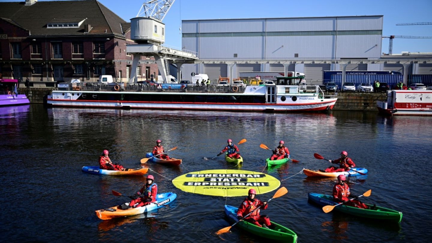 Greenpeace-Aktion zu Petersberger Klimadialog