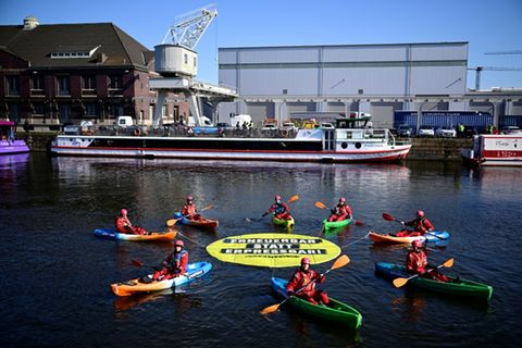 Greenpeace-Aktion zu Petersberger Klimadialog