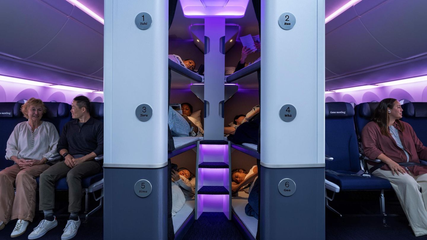 Wolkenschläfchen: Air New Zealand führt Etagenbetten für Economy-Gäste ein