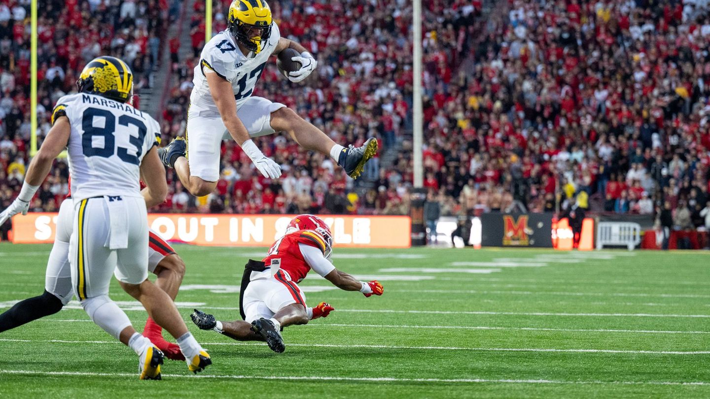 Will hoch hinaus: Football-Talent Marlin Klein. Foto: -/U-M Photography/dpa