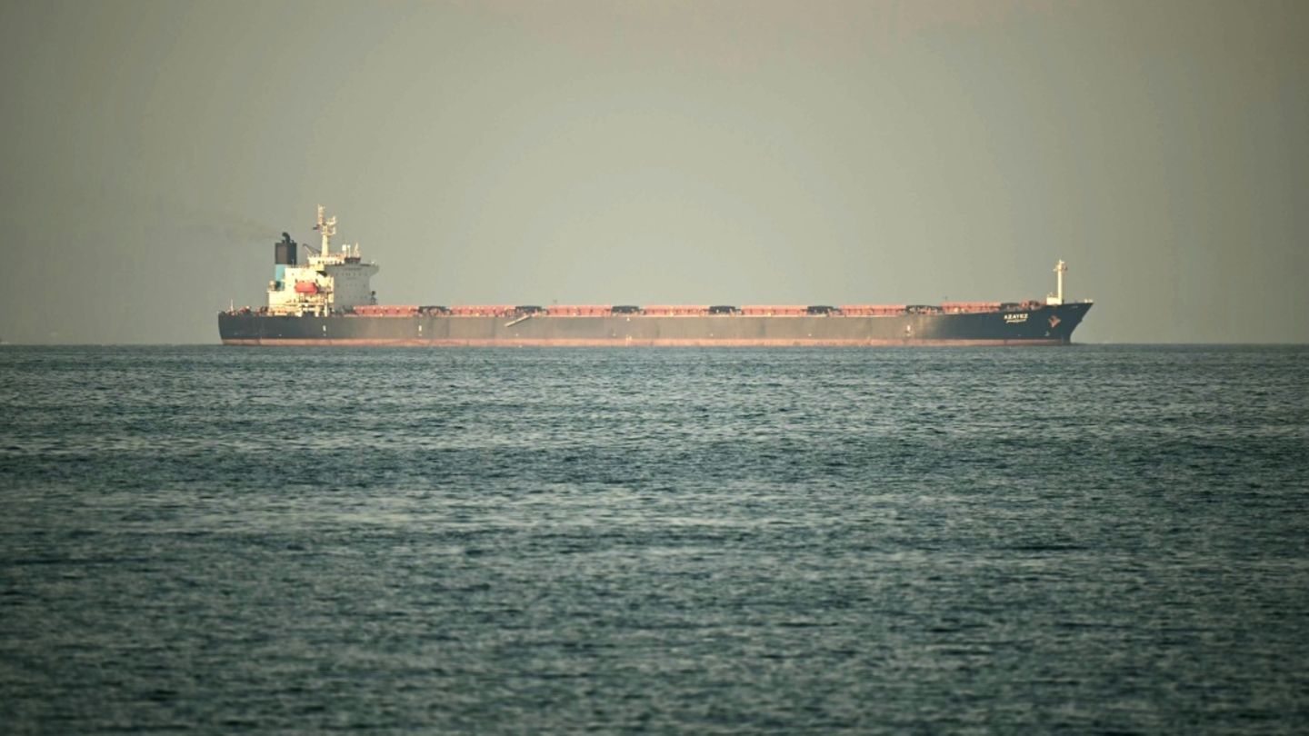 Frachter in der Straße von Hormus