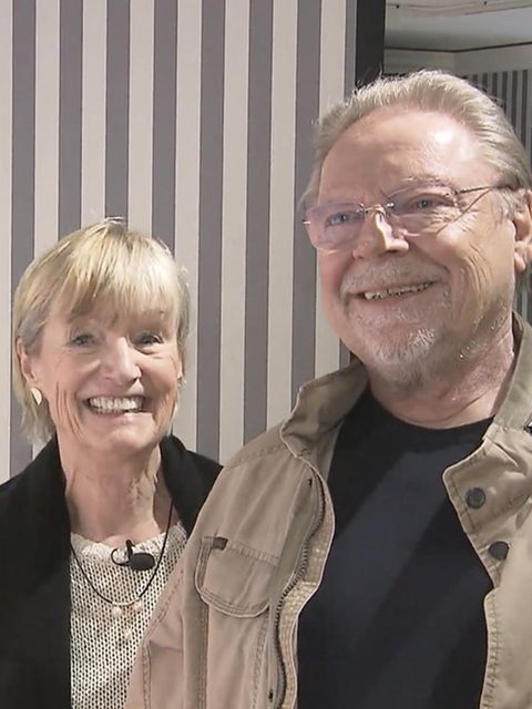 Jürgen von der Lippe und seine Freundin.