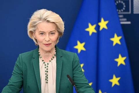 Ursula von der Leyen am 15. April 2026 in Brüssel