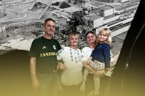 Tschernobyl-Witwe und ihre Kinder