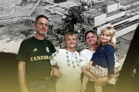 Tschernobyl-Witwe und ihre Kinder