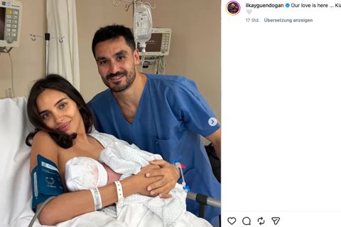 Vip News: İlkay Gündoğan zeigt sich mit seinem neugeborenen Sohn