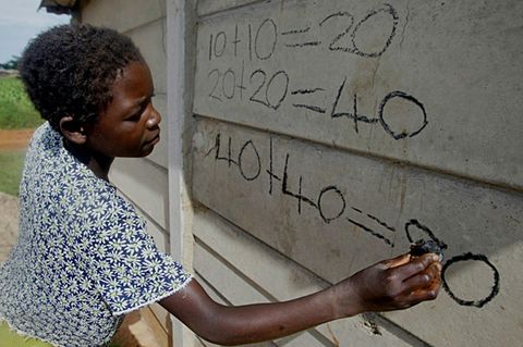 Mädchen in Simbabwe