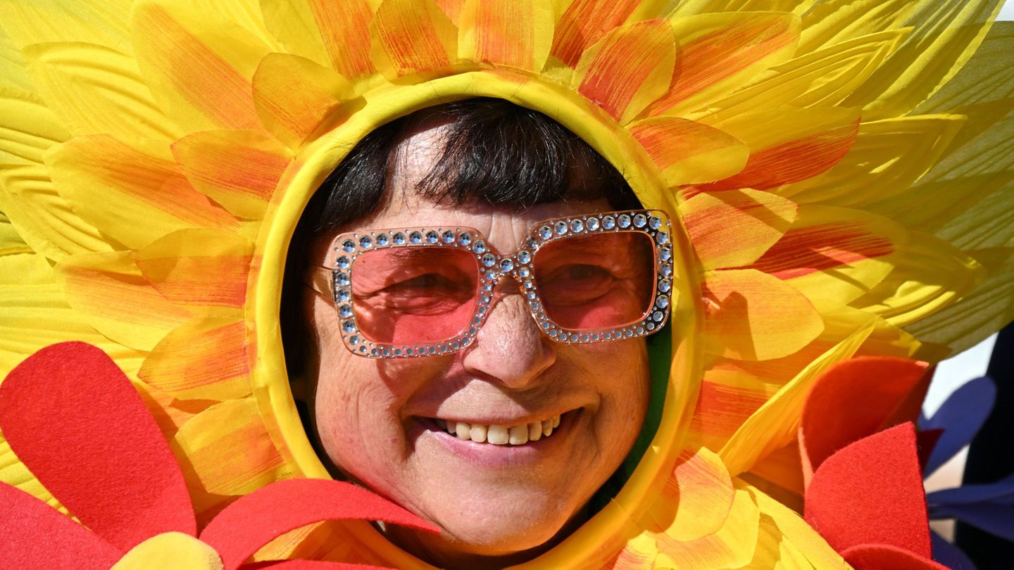 Bei der Eröffnung der Landesgartenschau am Vormittag gab es schon besondere Hingucker. Foto: Martin Schutt/dpa