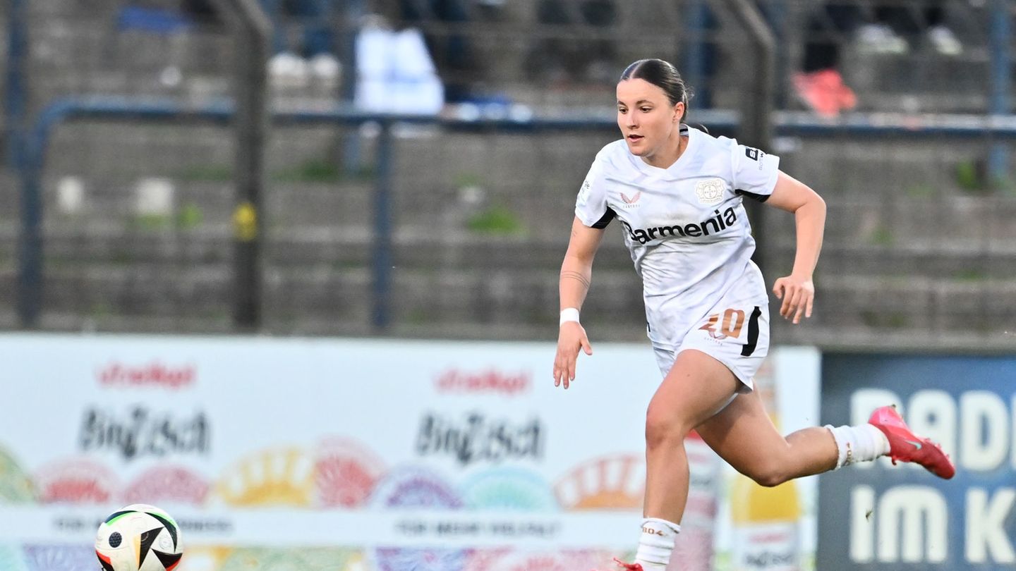 Hat ihren Vertrag bei Bayer Leverkusen verlängert: Estrella Merino Gonzalez. (Archivbild) Foto: Sebastian Christoph Gollnow/dpa