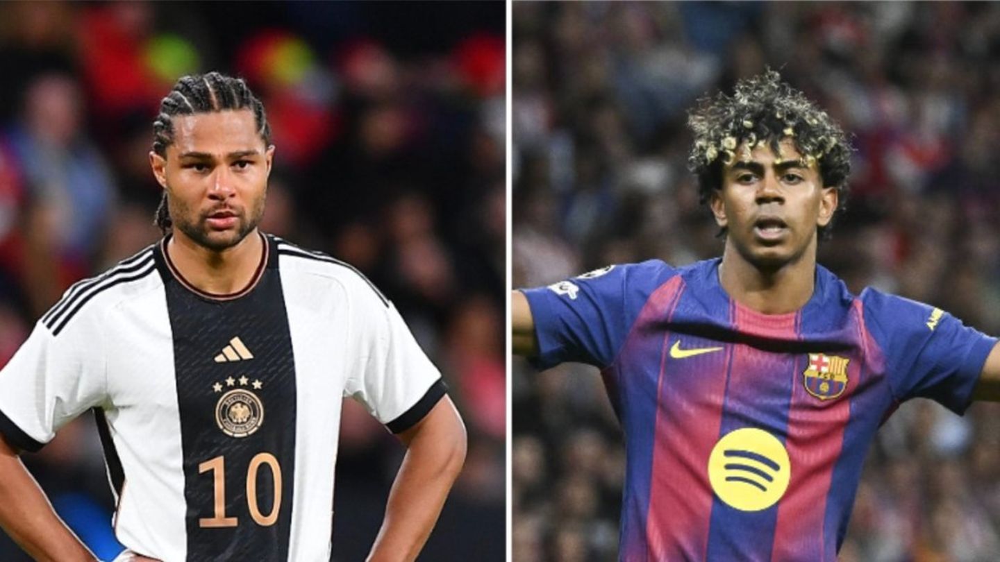 Fragende Gesichter und viel Frust: Serge Gnabry (l.) fällt sicher für die WM aus, bei Lamine Yamal wird es ein Wettlauf gegen