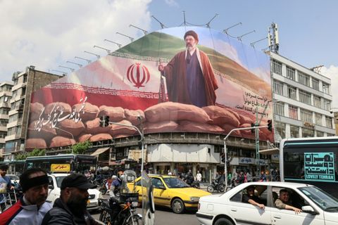 Chamenei-Plakat in Teheran