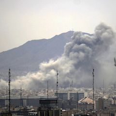 Rauchwolke über Teheran