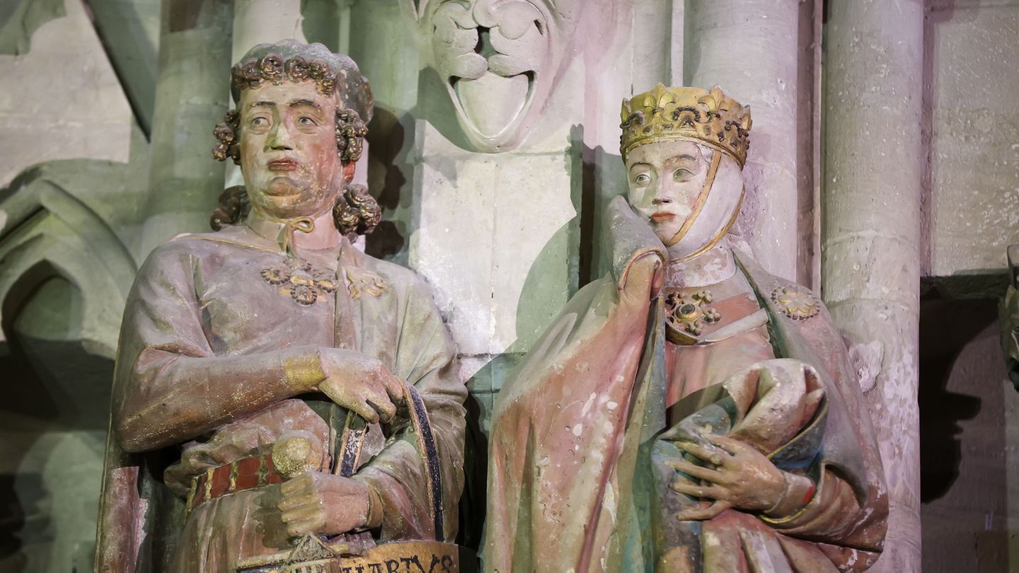 Die Stifterfigur der Uta im Naumburger Dom ist weithin bekannt. (Archivbild) Foto: Jan Woitas/dpa