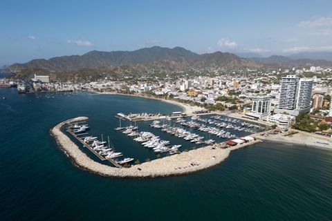 Luftbild von Santa Marta