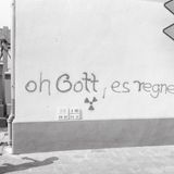 Graffiti „oh Gott, es regnet“