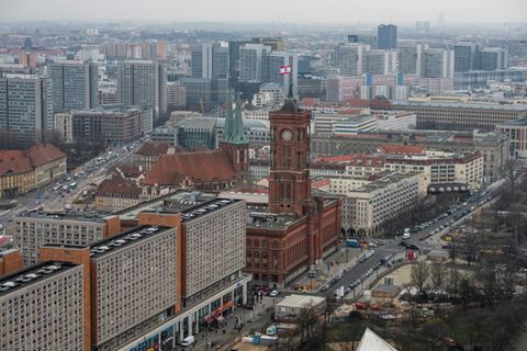Blick auf Berliner Rathaus
