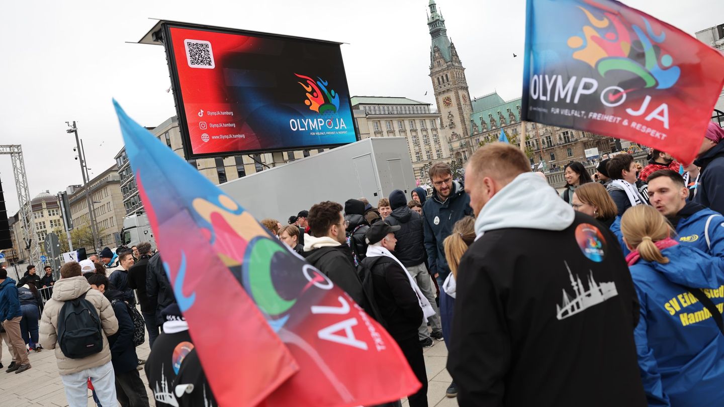 Spiele in Hamburg: Hamburger Initiative wirbt bei Kundgebung für Olympia