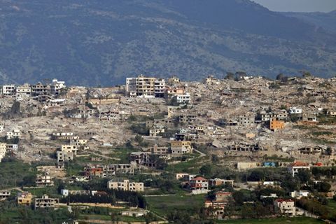 Zerstörungen in einem südlibanesischen Dorf