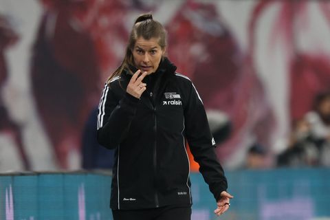 Marie-Louise Eta wartet weiter auf die ersten Punkte als Cheftrainerin des 1. FC Union Berlin. Foto: Jan Woitas/dpa