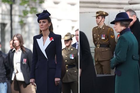 Prinzessin Kate und Prinzessin Anne am Samstag in London.