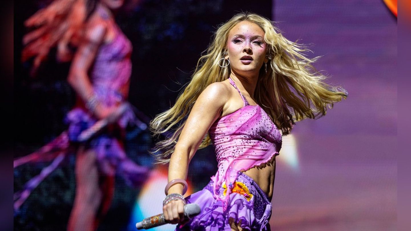 Zara Larsson dürfte zum Hype um das verspielte Make-up beigetragen haben.