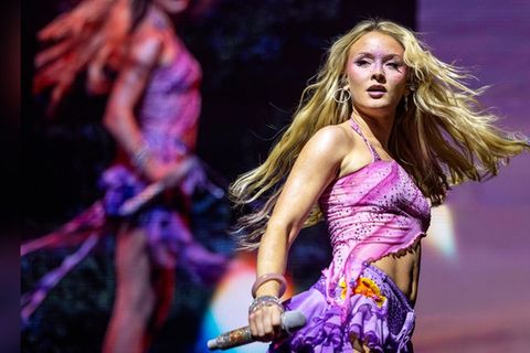 Zara Larsson dürfte zum Hype um das verspielte Make-up beigetragen haben.