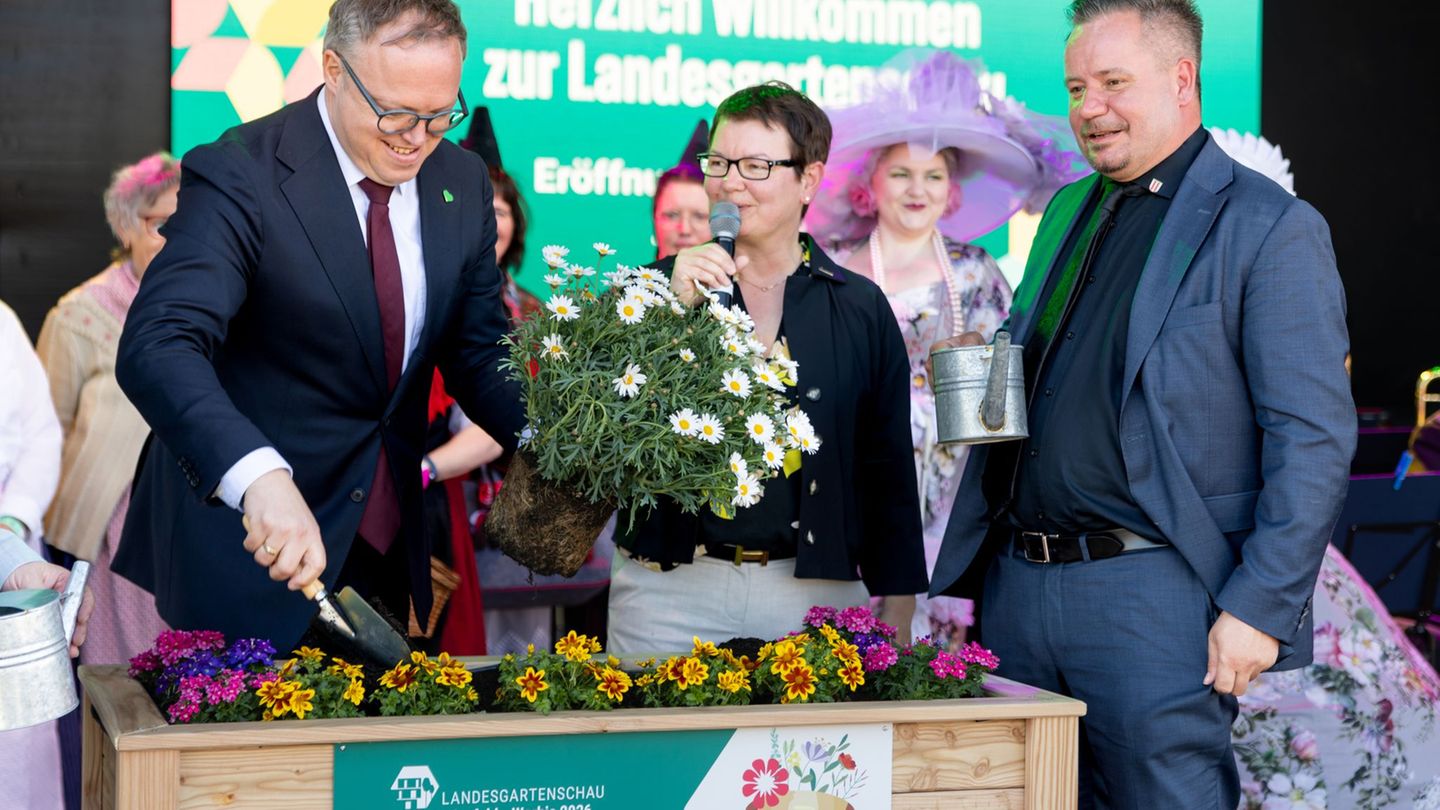 Hunderttausende erwartet: Landesgartenschau eröffnet - was Voigt den Besuchern rät