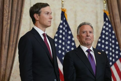 US-Unterhändler Kushner (links), Witkoff