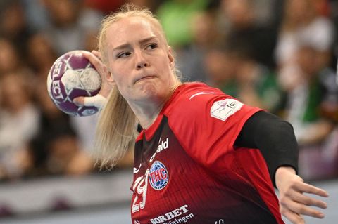 Johanna Reichert und die Bundesliga-Handballerinnen mussten sich zum Playoff-Auftakt bei der HSG Blomberg-Lippe geschlagen geben