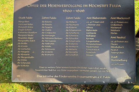 Die Namensliste der Opfer wird angeführt von Merga Bien, nach der auch die App "Fulda im Hexenwahn – Das Schicksal der Merga Bie