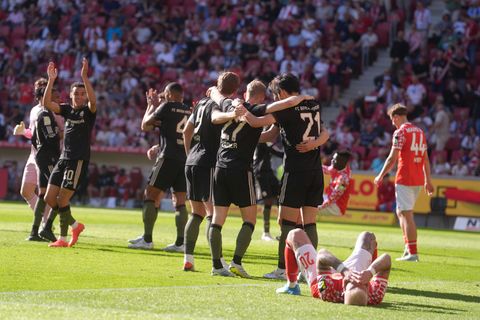Mainz 05 hat einen sicher geglaubten Sieg gegen Bayern München noch verspielt. Foto: Thomas Frey/dpa