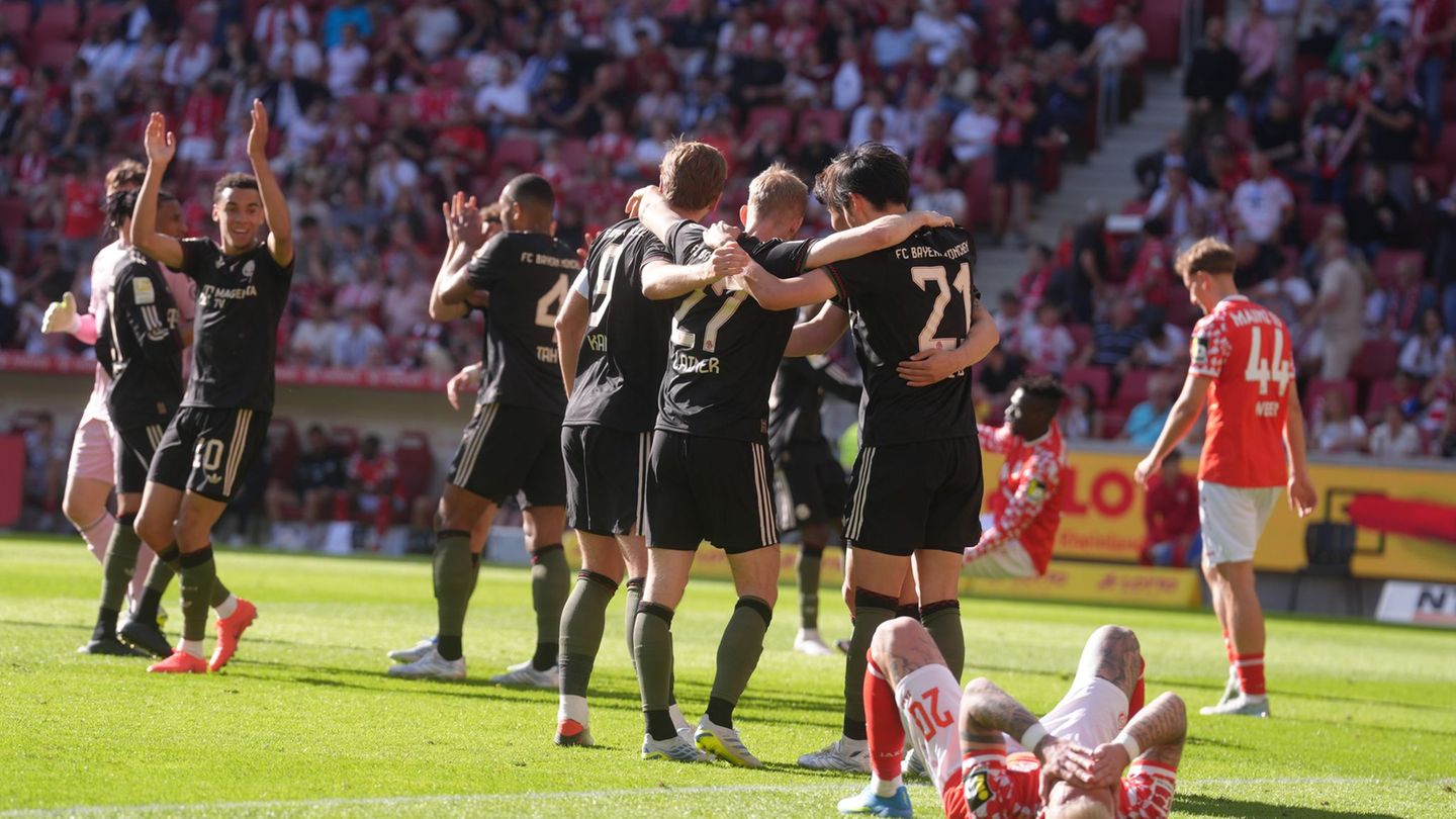 Mainz 05 hat einen sicher geglaubten Sieg gegen Bayern München noch verspielt. Foto: Thomas Frey/dpa