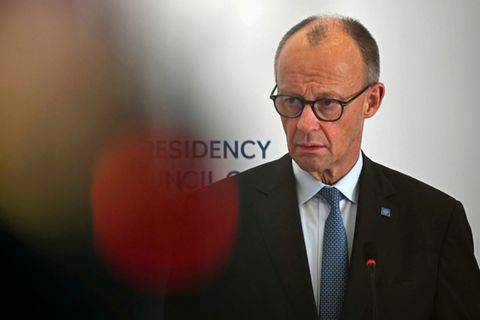 Bundeskanzler Friedrich Merz (CDU) am Freitag