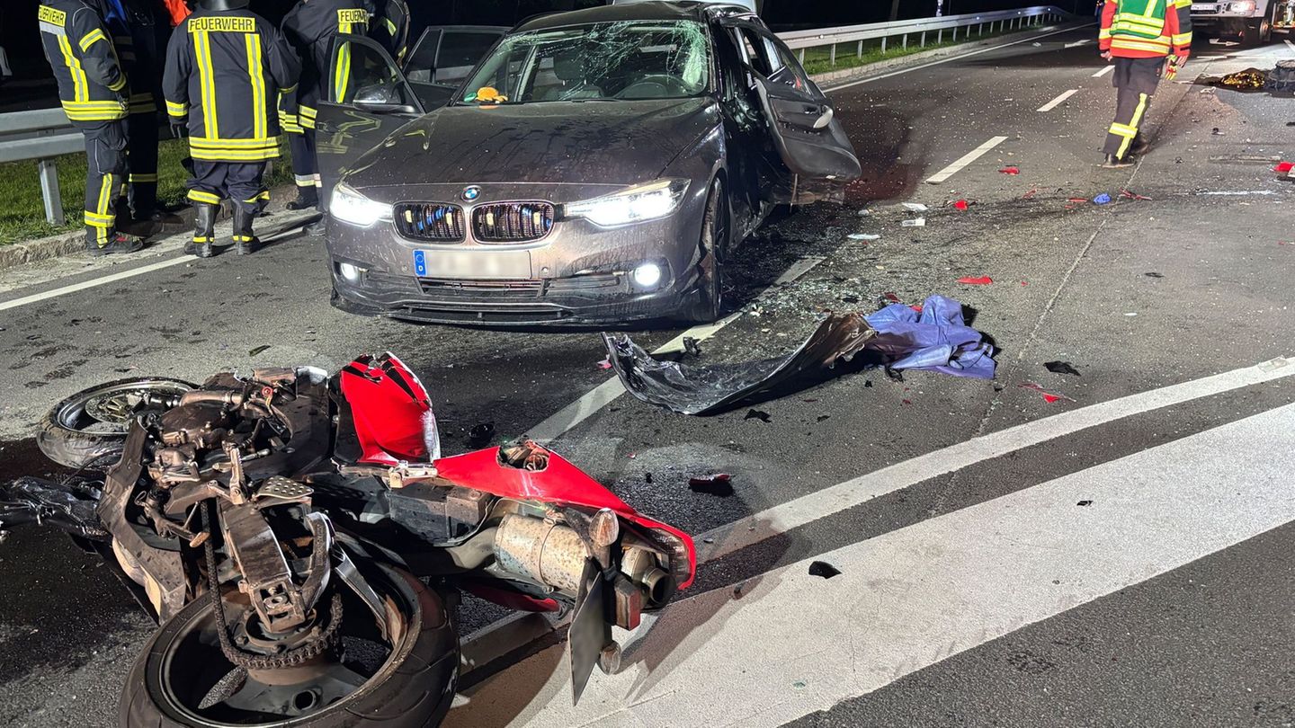 Ein Motorradfahrer ist bei Marktbergel in Mittelfranken tödlich verunglückt. Foto: Kevin Weddig/NEWS5/dpa