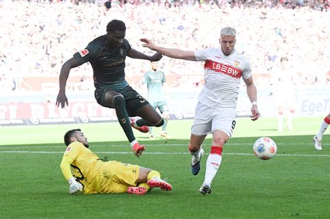 Umkämpfte Partie: Der VfB Stuttgart empfing Werder Bremen am 31. Spieltag der Fußball-Bundesliga