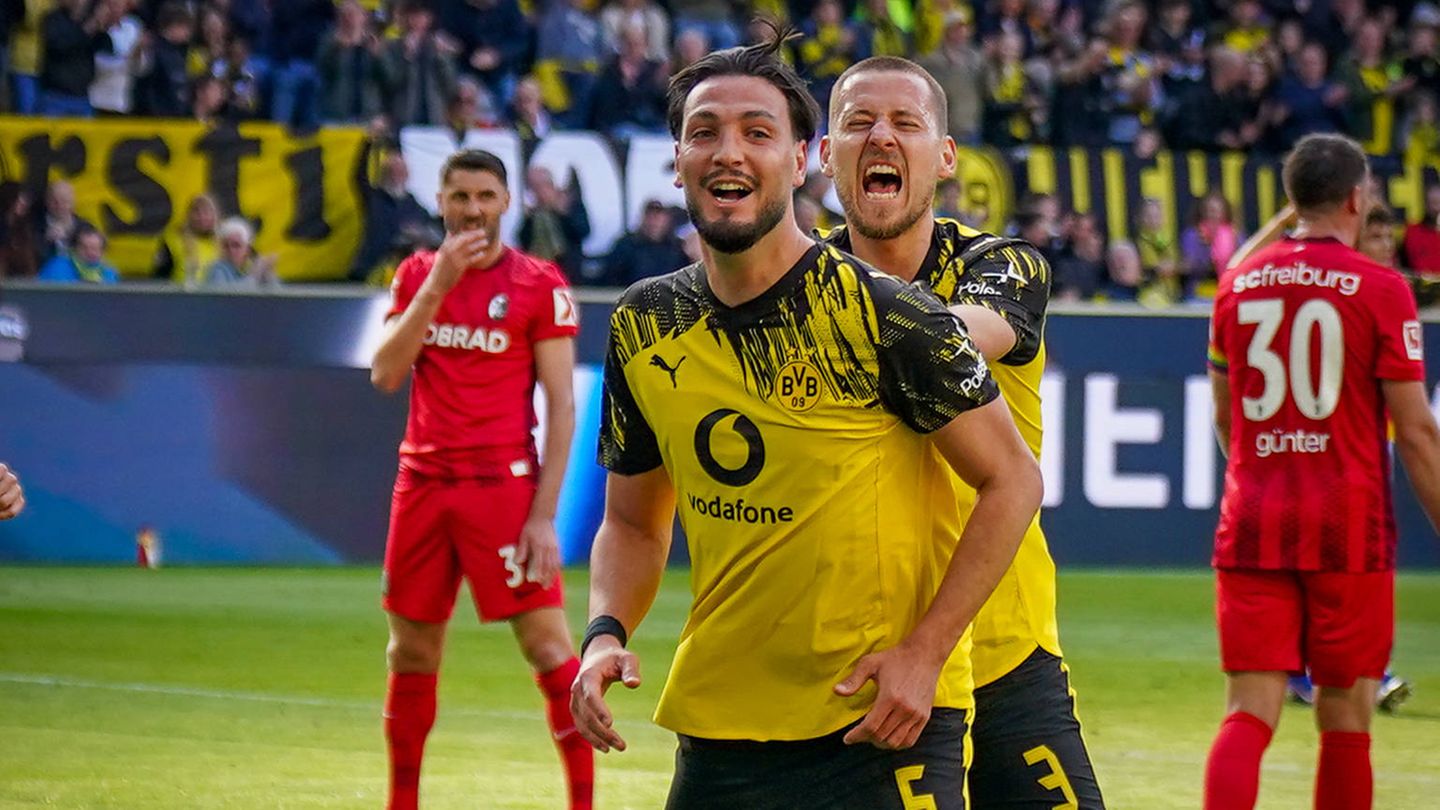 Kantersieg gegen Freiburg: Dortmund macht im Jubiläumsspiel die Champions League fix