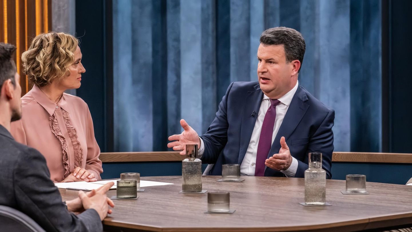 Caren Miosga und Hubertus Heil