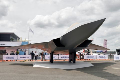 Kampfjet-Modell des FCAS-Projekts