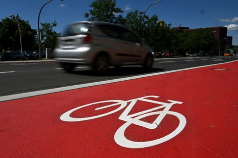 Fahrradstreifen in Dortmund