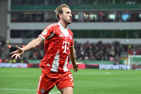 Typisches Bayern-Bild: Harry Kane beim Torjubel. (Archivbild) Foto: Federico Gambarini/dpa