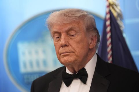 Donald Trump bei Pressekonferenz im Weißen Haus