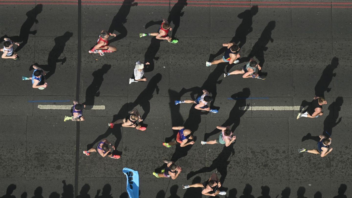 Läuferinnen und Läufer beim London Marathon
